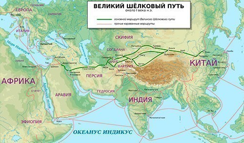 Шелковый путь Великий шелковый путь